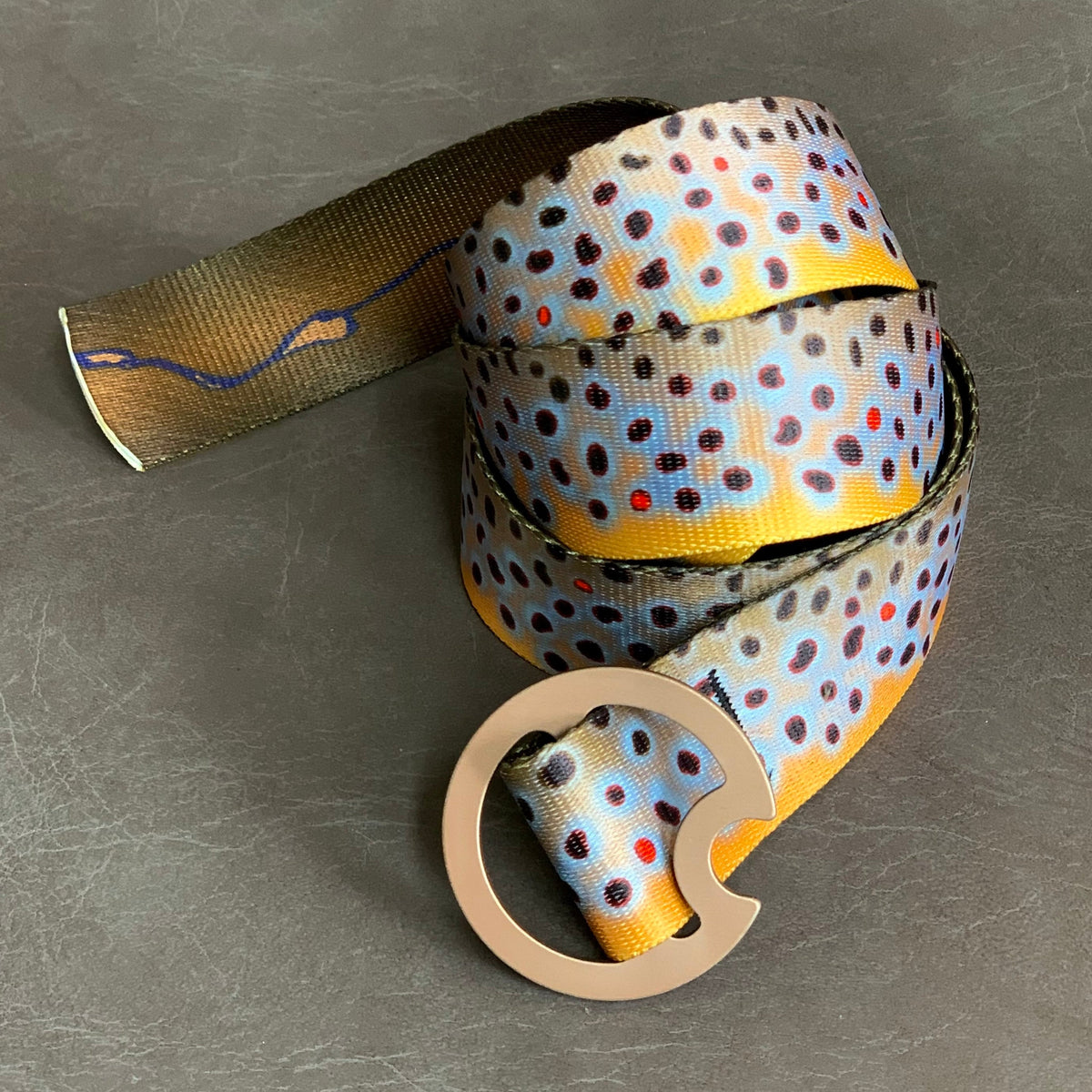 DRIFT BELT BROWN TROUT - REVERSIBLE (BROWN BUCKLE)