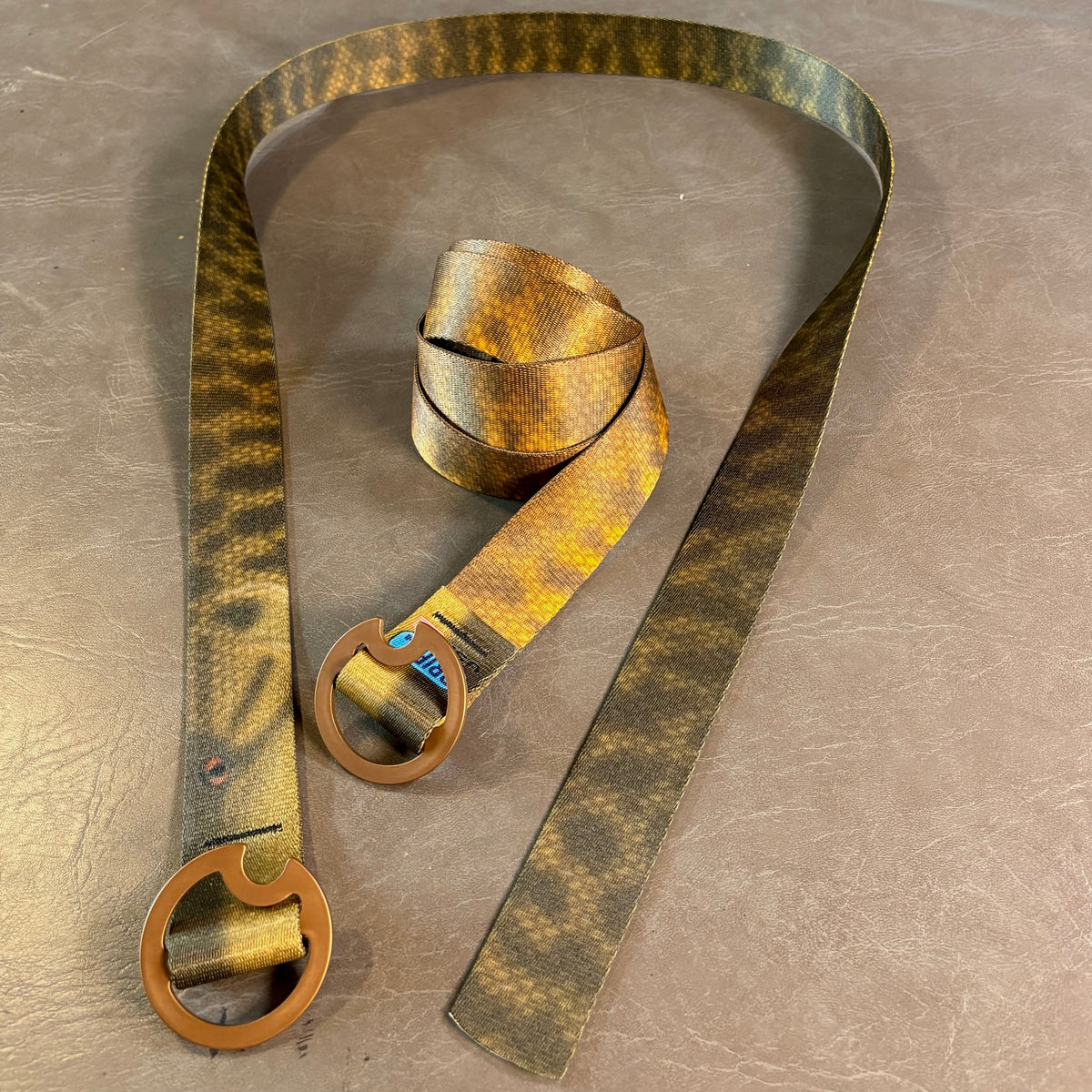 DRIFT BELT SMALLMOUTH BASS - REVERSIBLE - BROWN BUCKLE